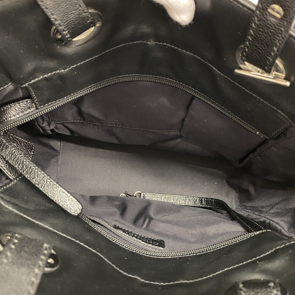 【6gd4808-k】シャネル トートバッグ パリビアリッツ キャンバス ブラック シルバー金具【中古】レディース