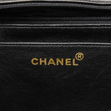 【6gd4815】シャネル ショルダーバッグ マトラッセ Wチェーン ラムスキン ブラック ゴールド金具【中古】レディース