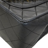 【6gd4816】シャネル ショルダーバッグ マトラッセ Wチェーン ラムスキン ブラック ゴールド金具【中古】レディース