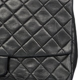 【6gd4816】シャネル ショルダーバッグ マトラッセ Wチェーン ラムスキン ブラック ゴールド金具【中古】レディース