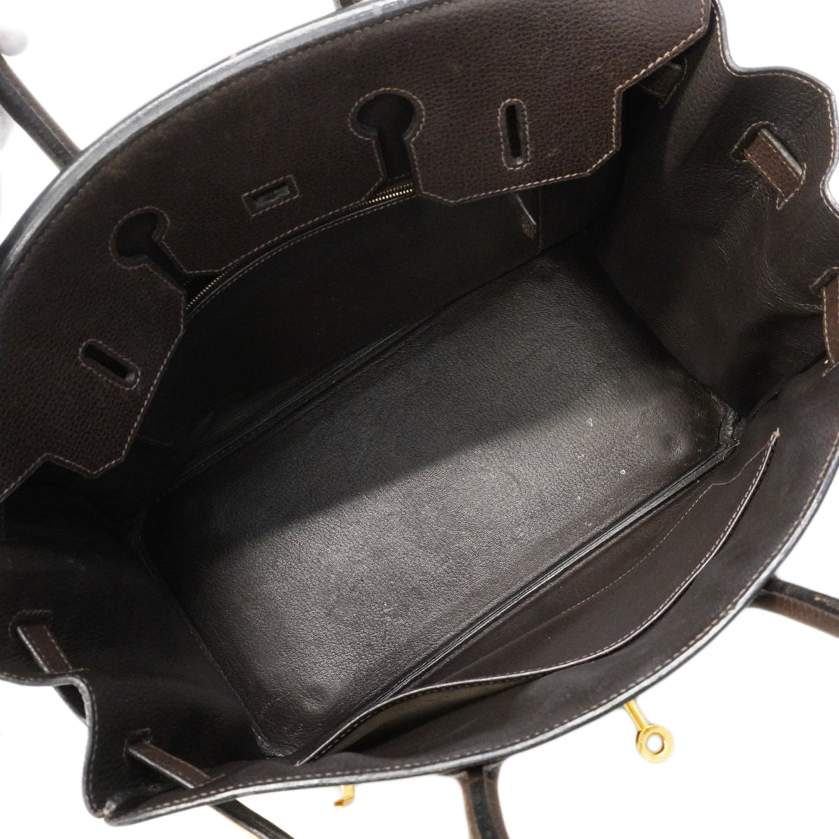 【6gd4818】エルメス ハンドバッグ バーキン35 アルデンヌ エベーヌ ゴールド金具 □J刻印【中古】レディース