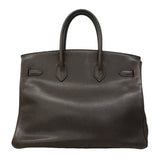 【6gd4818】エルメス ハンドバッグ バーキン35 アルデンヌ エベーヌ ゴールド金具 □J刻印【中古】レディース
