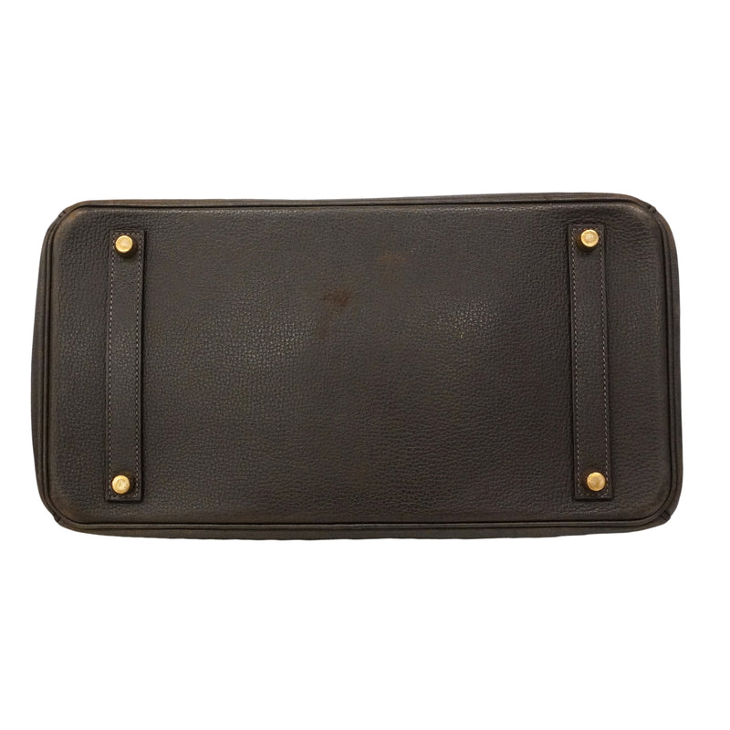 【6gd4818】エルメス ハンドバッグ バーキン35 アルデンヌ エベーヌ ゴールド金具 □J刻印【中古】レディース