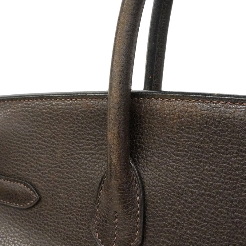 【6gd4818】エルメス ハンドバッグ バーキン35 アルデンヌ エベーヌ ゴールド金具 □J刻印【中古】レディース