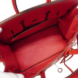 【6gd4819】エルメス ハンドバッグ バーキン25ヴェルソ ヴォーエプソン ルージュヴィフ/ローズアザレ シルバー金具 □M刻印【中古】レディース