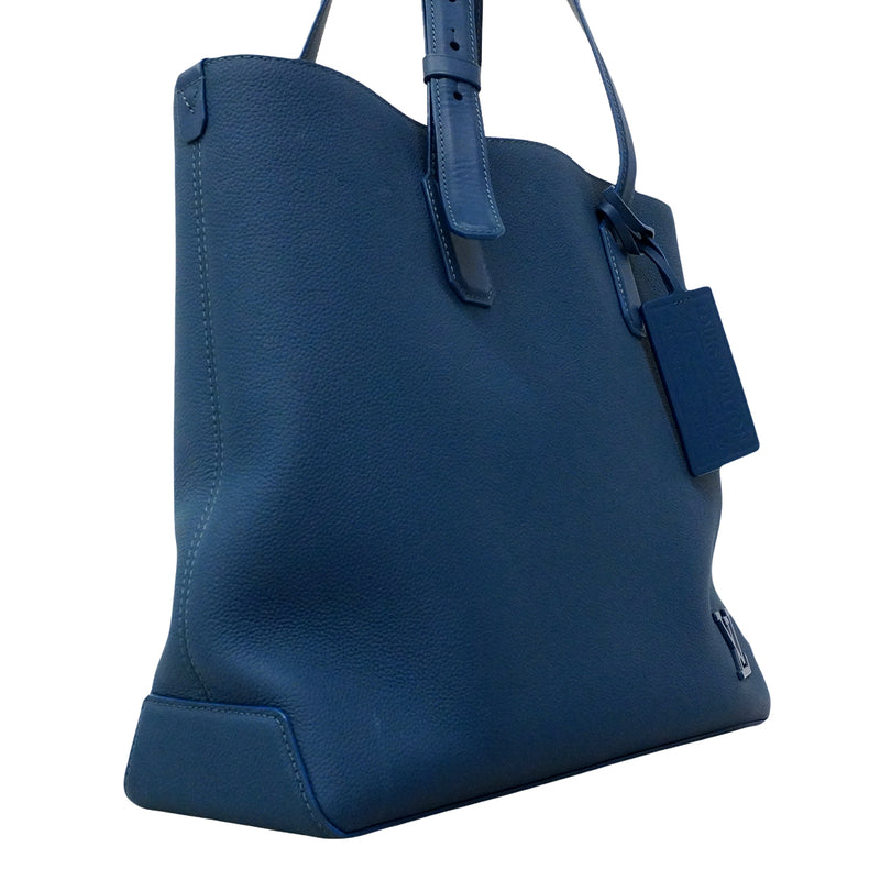 【6gd4821】ルイヴィトン トートバッグ LVアエログラム ファストライン M23707 ブルー【中古】メンズ