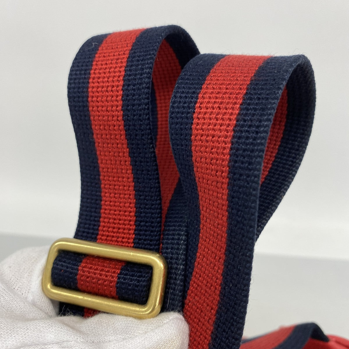 【6gd4825-k】グッチ ウエストバッグ 530412 レザー レッド ゴールド金具【中古】メンズ
