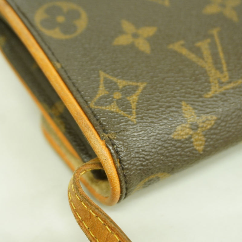 【6gd4836】ルイヴィトン ショルダーバッグ モノグラム ポシェットツインPM M51854 ブラウン【中古】レディース