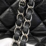 【6gd4843】シャネル ハンドバッグ マトラッセ チェーンショルダー ポートベロー レザー ブラック シルバー金具 2wayバッグ【中古】レディース