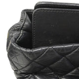 【6gd4843】シャネル ハンドバッグ マトラッセ チェーンショルダー ポートベロー レザー ブラック シルバー金具 2wayバッグ【中古】レディース