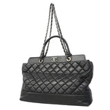 【6gd4843】シャネル ハンドバッグ マトラッセ チェーンショルダー ポートベロー レザー ブラック シルバー金具 2wayバッグ【中古】レディース
