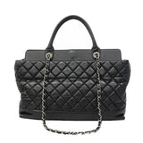 【6gd4843】シャネル ハンドバッグ マトラッセ チェーンショルダー ポートベロー レザー ブラック シルバー金具 2wayバッグ【中古】レディース