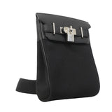 【6gd4844】エルメス ボディバッグ ケリーアッカドPM スイフト トワルオフィシエ ブラック シルバー金具 K刻印【中古】メンズ