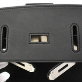 【6gd4844】エルメス ボディバッグ ケリーアッカドPM スイフト トワルオフィシエ ブラック シルバー金具 K刻印【中古】メンズ