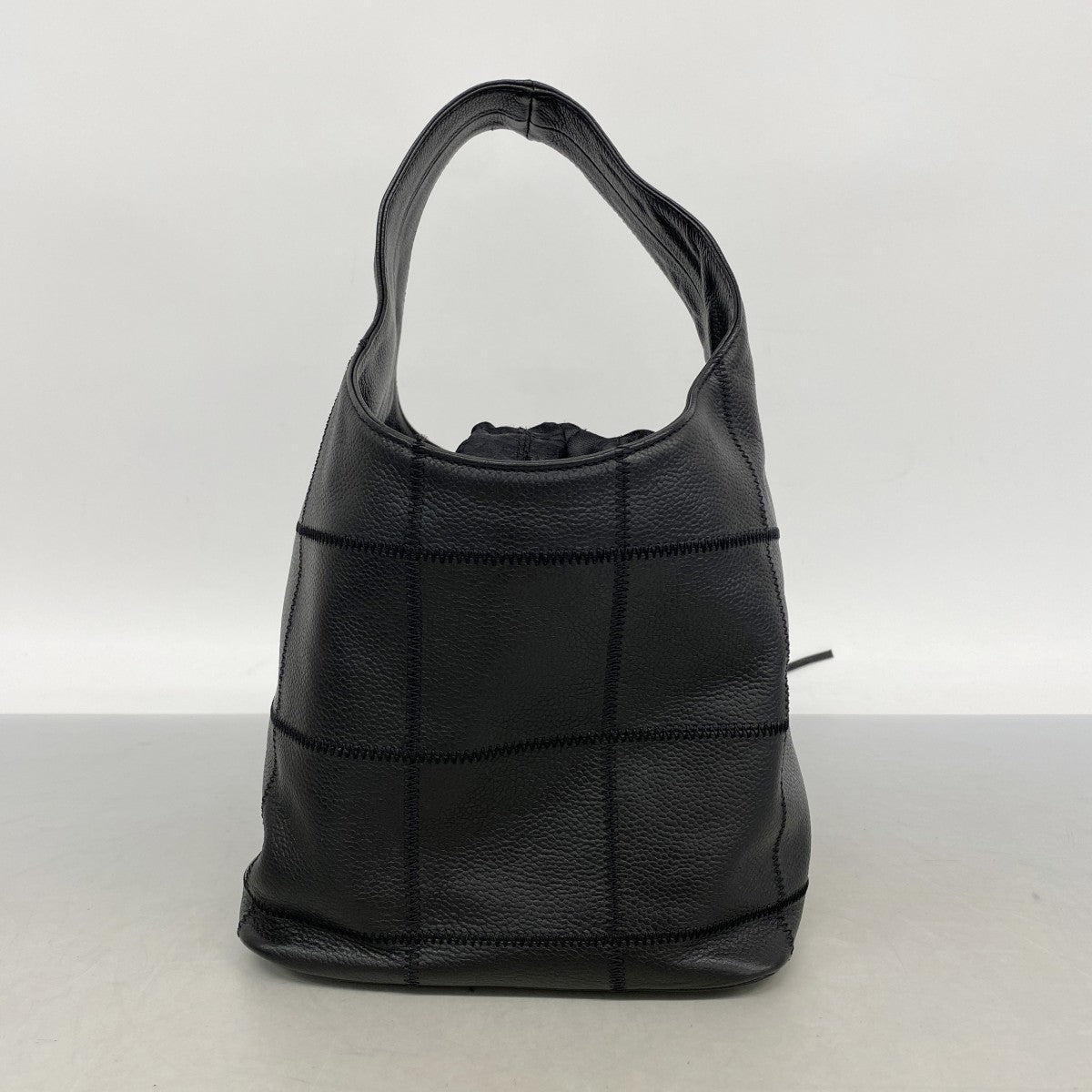 【6gd4846】シャネル ハンドバッグ チョコバー キャビアスキン ブラック シルバー金具【中古】レディース