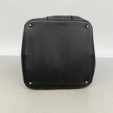 【6gd4846】シャネル ハンドバッグ チョコバー キャビアスキン ブラック シルバー金具【中古】レディース