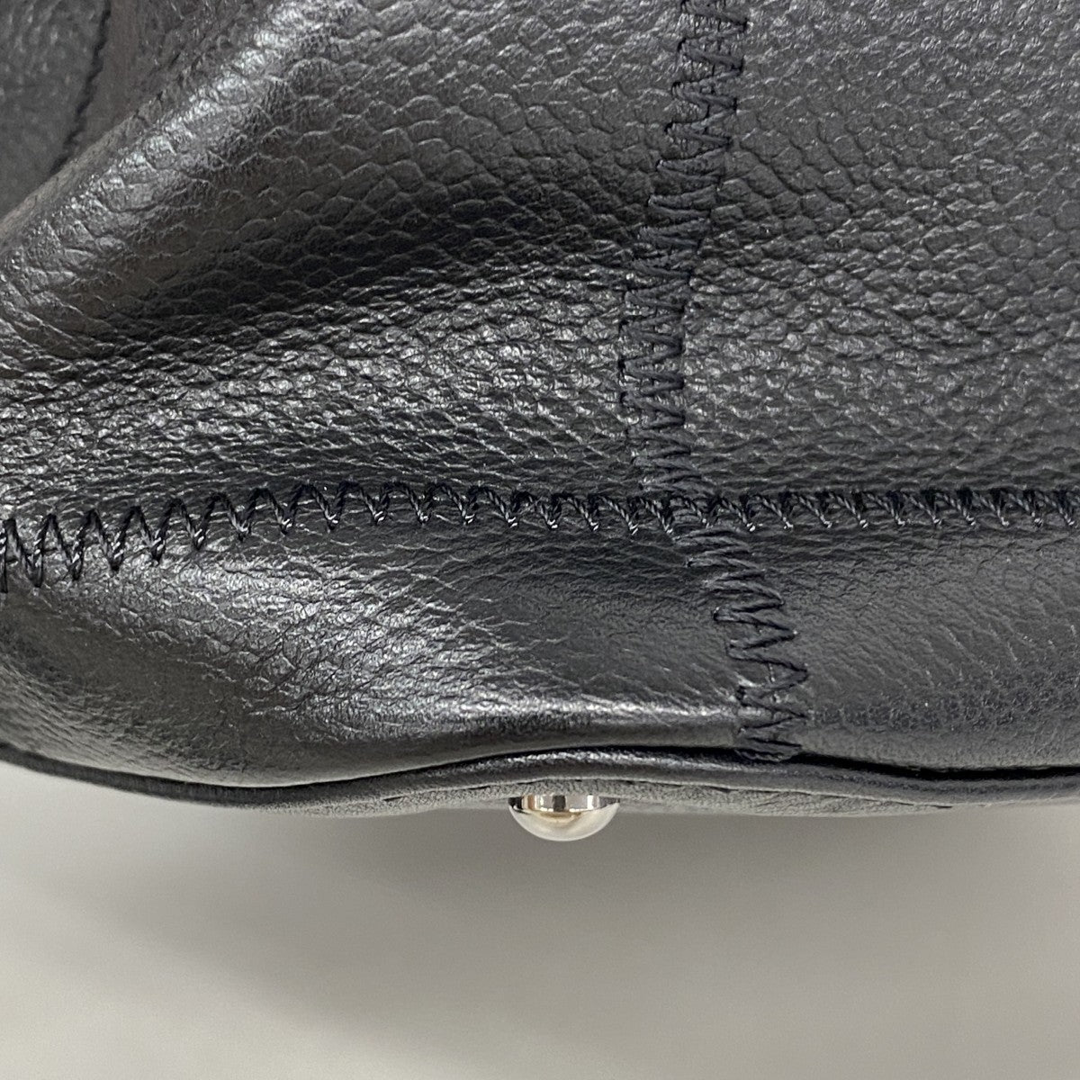 【6gd4846】シャネル ハンドバッグ チョコバー キャビアスキン ブラック シルバー金具【中古】レディース