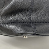 【6gd4846】シャネル ハンドバッグ チョコバー キャビアスキン ブラック シルバー金具【中古】レディース