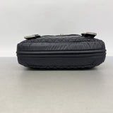 【6gd4848】シャネル ショルダーバッグ スポーツ ナイロン ブラック シルバー金具【中古】レディース