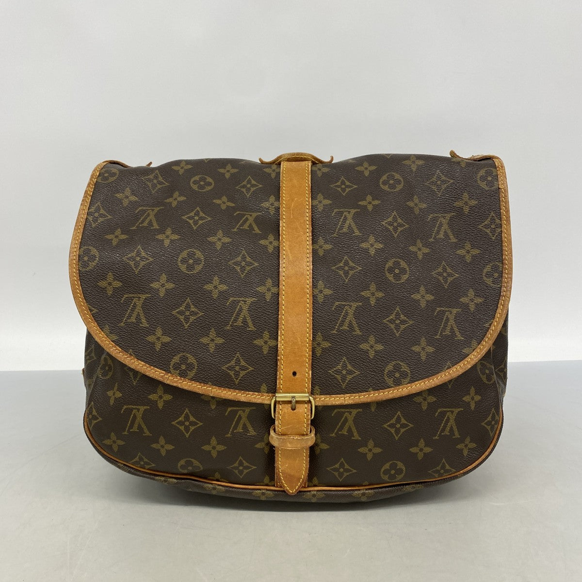 【6gd4851】ルイヴィトン ショルダーバッグ モノグラム ソミュール30 M42256 ブラウン【中古】レディース