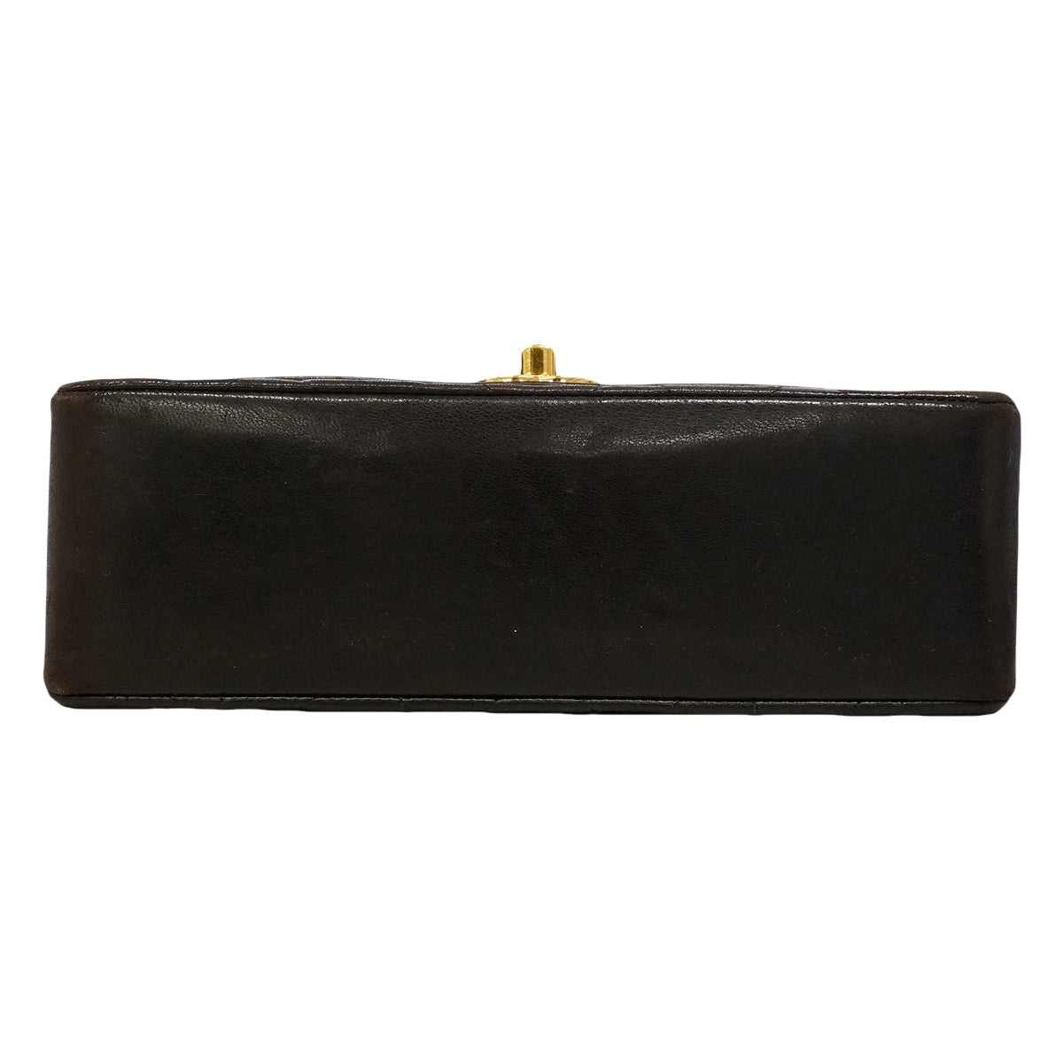 【6gd4854】シャネル ショルダーバッグ ダイアナ チェーンショルダー ラムスキン ブラック ゴールド金具【中古】レディース