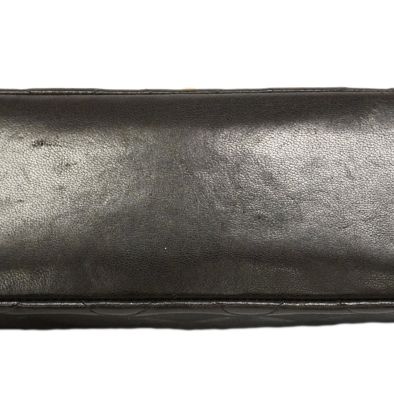 【6gd4854】シャネル ショルダーバッグ ダイアナ チェーンショルダー ラムスキン ブラック ゴールド金具【中古】レディース
