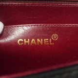 【6gd4855】シャネル ショルダーバッグ デカマトラッセ Wチェーン ラムスキン ブラック ゴールド金具【中古】レディース