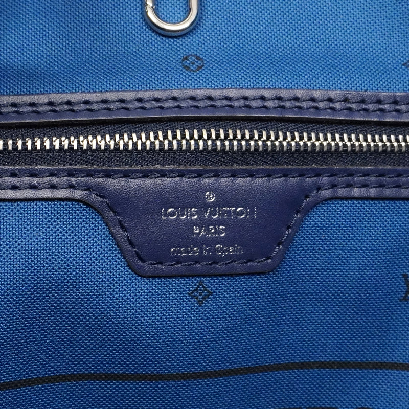 【6gd4857】ルイヴィトン トートバッグ LVエスカル ネヴァーフルMM M45128 ブルー【中古】メンズ
