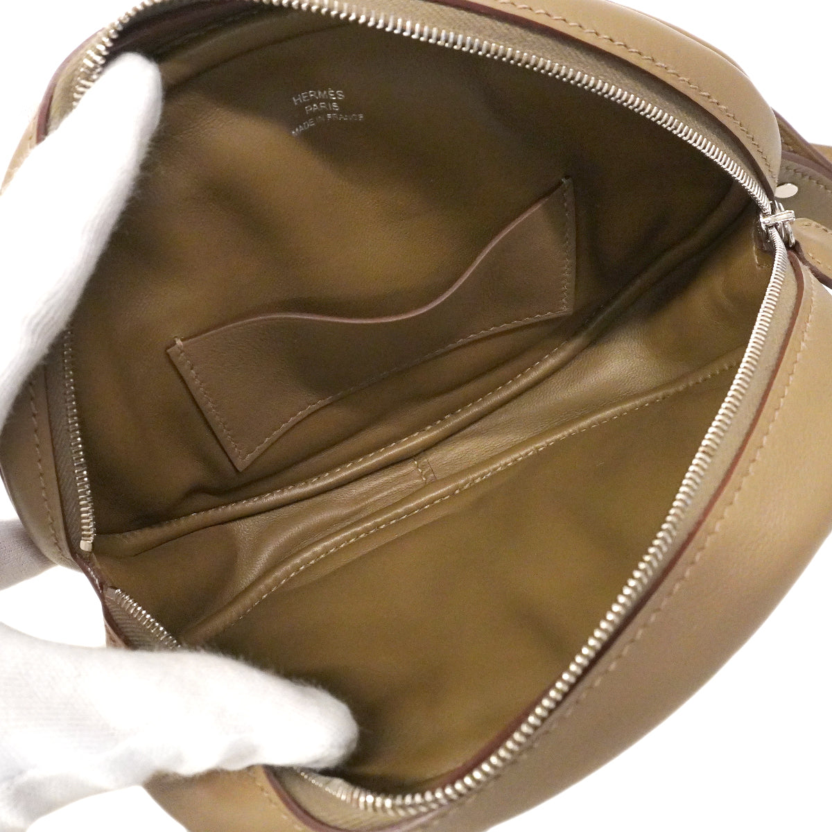 【6gd4858】エルメス ショルダーバッグ インザループ スイフト エトゥープ シルバー金具 B刻印【中古】レディース