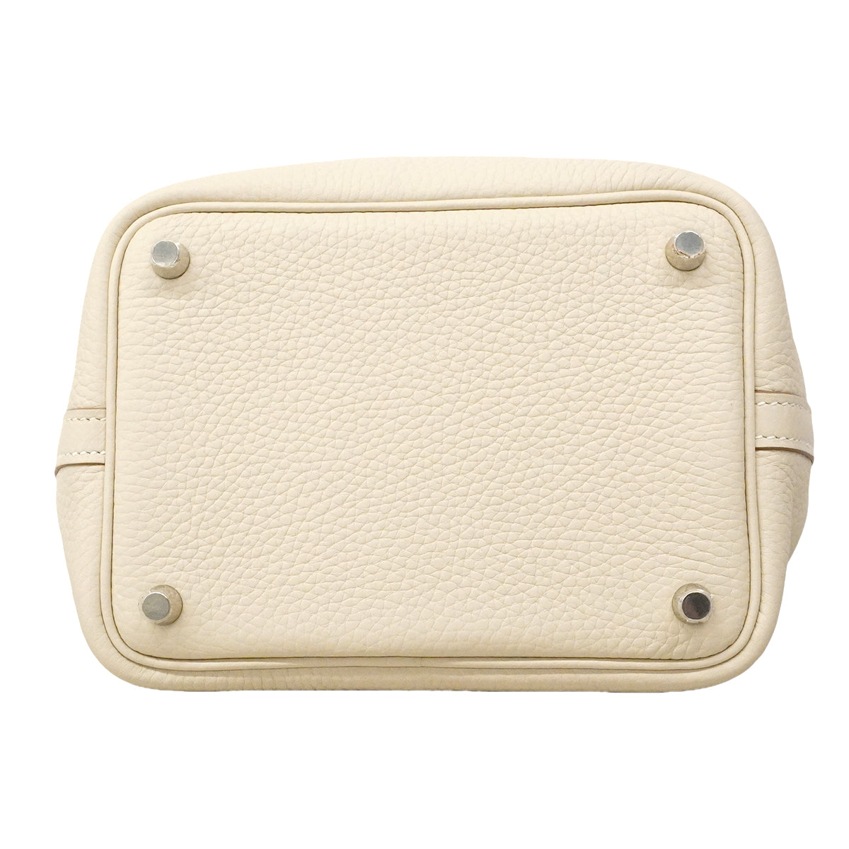 【6gd4859】エルメス ハンドバッグ ピコタンロックPM トリヨンクレマンス クレ シルバー金具 K刻印【中古】レディース