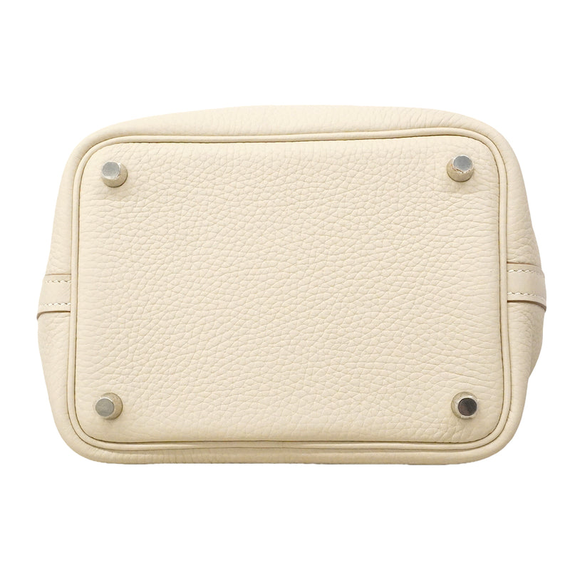 【6gd4859】エルメス ハンドバッグ ピコタンロックPM トリヨンクレマンス クレ シルバー金具 K刻印【中古】レディース