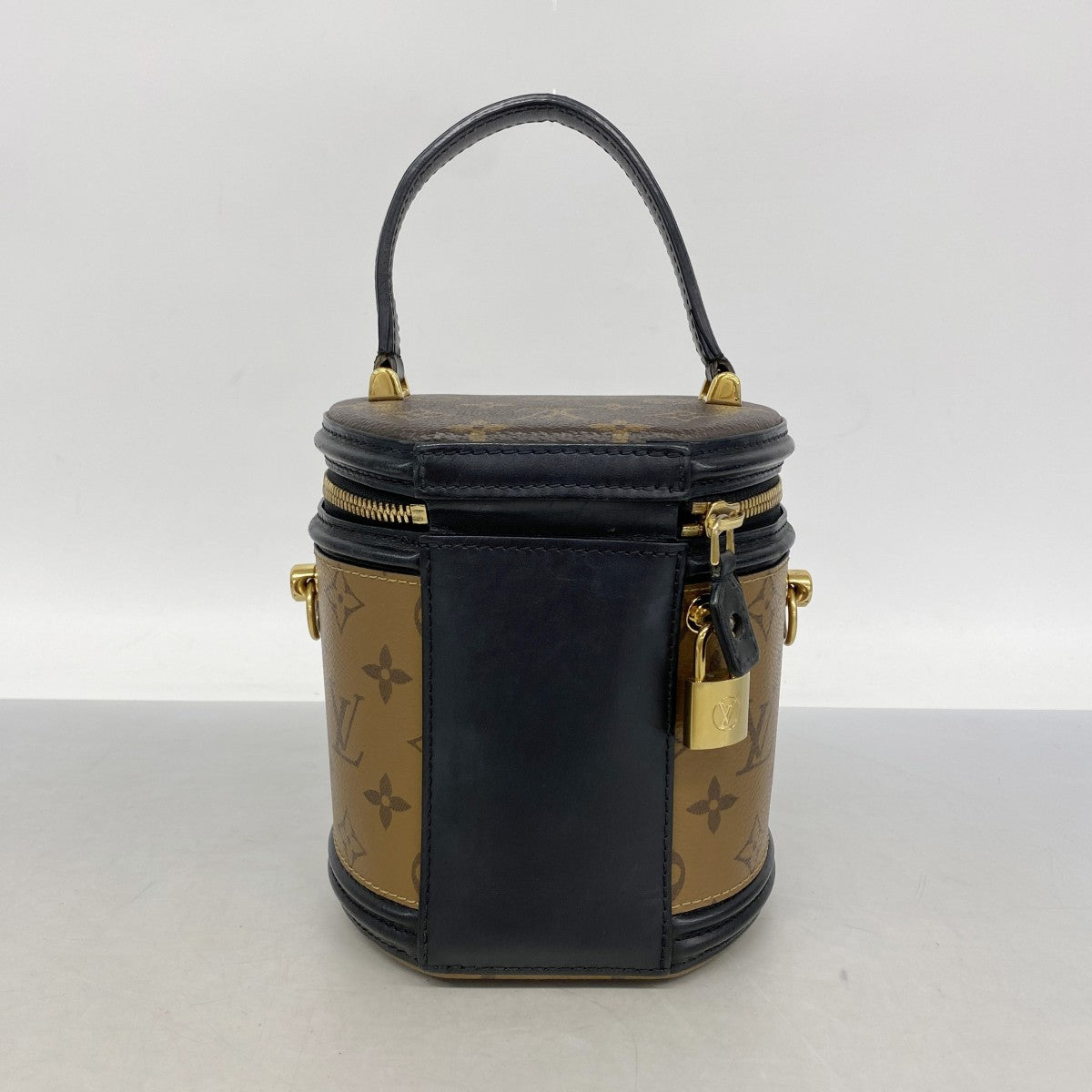 【6gd4862】ルイヴィトン ハンドバッグ モノグラム・リバース カンヌ M43986 ブラウン 2wayバッグ【中古】レディース
