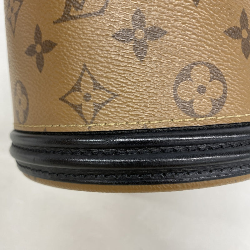 【6gd4862】ルイヴィトン ハンドバッグ モノグラム・リバース カンヌ M43986 ブラウン 2wayバッグ【中古】レディース
