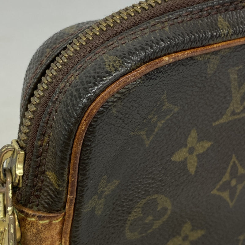 【6gd4863】ルイヴィトン クラッチバッグ モノグラム マルリードラゴンヌPM M51827 ブラウン【中古】レディース