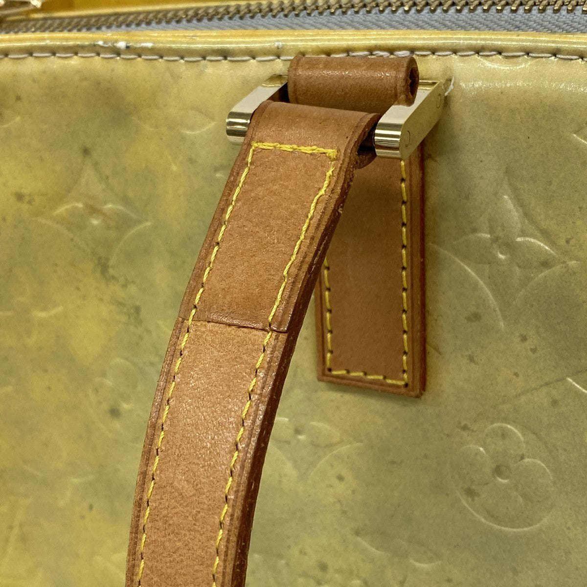 【6gd4864】ルイヴィトン トートバッグ ヴェルニ ニ コロンバス M91028 グリ【中古】レディース