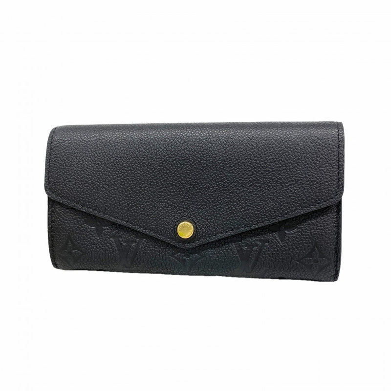 【6gd4866】ルイヴィトン 長財布 モノグラム・アンプラント ポルトフォイユサラ M82257 ノワール【中古】レディース