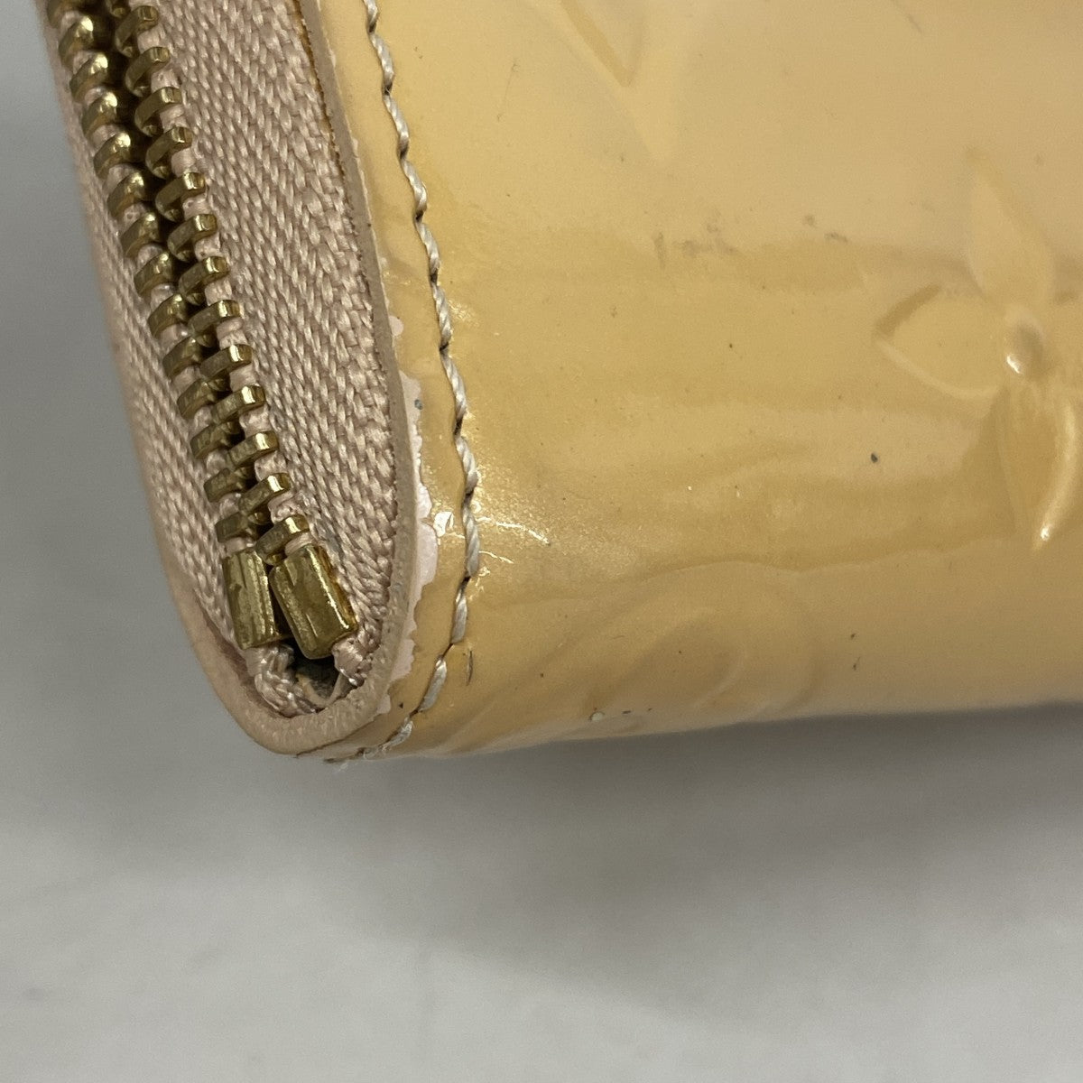【6gd4869】ルイヴィトン コインケース ヴェルニ ジッピーコインパース M91535 ローズフロランタン 【中古】レディース