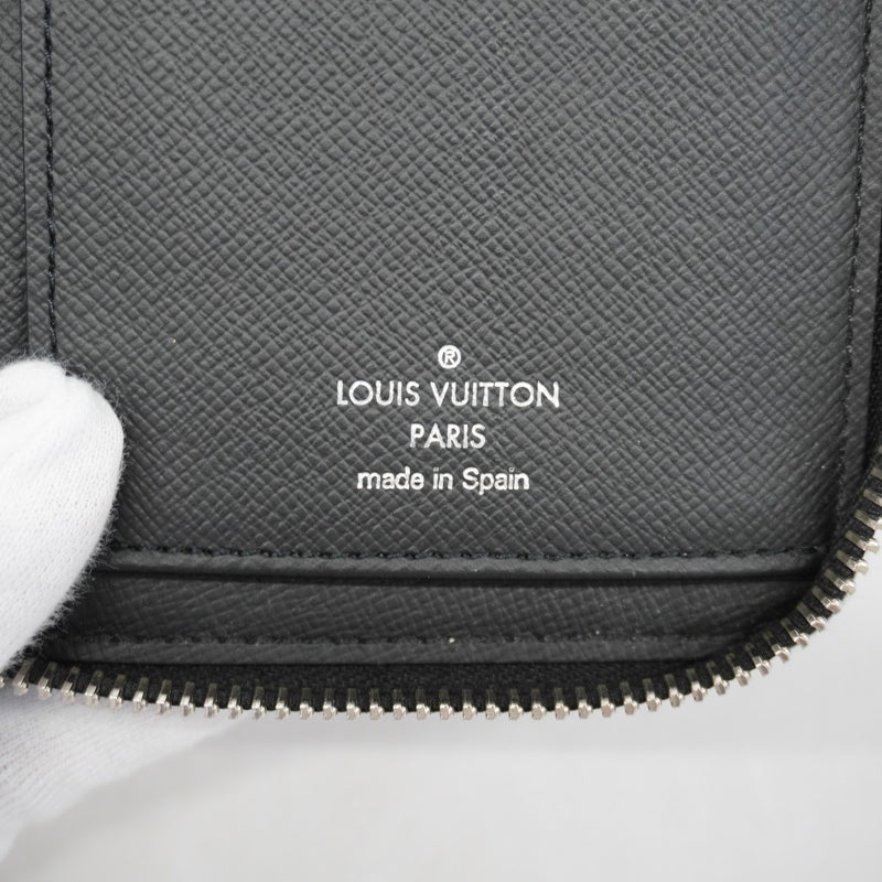 【6gd4879】ルイヴィトン 長財布 ダミエ・グラフィット ジッピーウォレットヴェルティカル N60170 ブラック ブルー【中古】メンズ