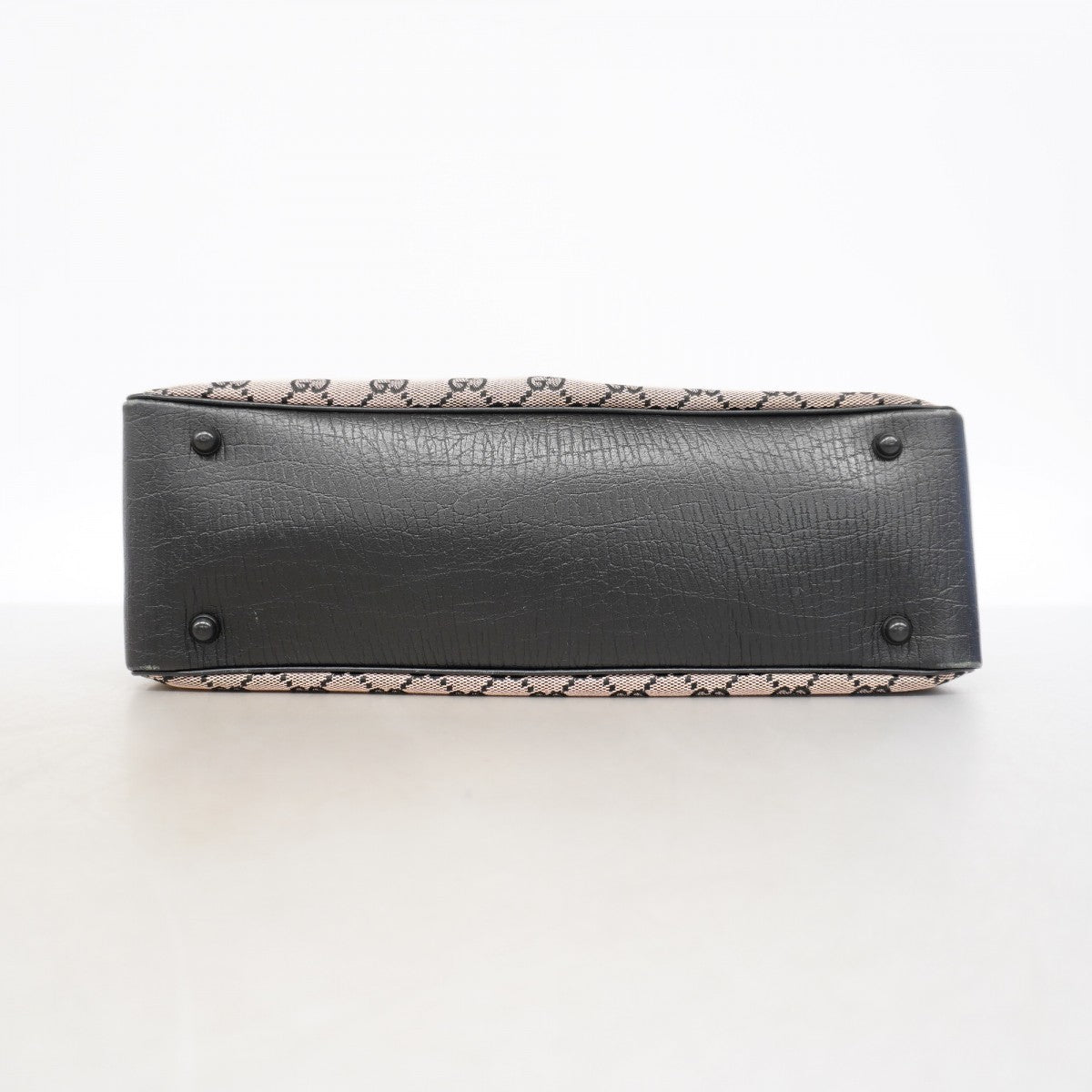 【6gd4891-k】グッチ トートバッグ GGキャンバス/バンブー 112526 キャンバス ピンク ブラック シルバー金具【中古】レディース