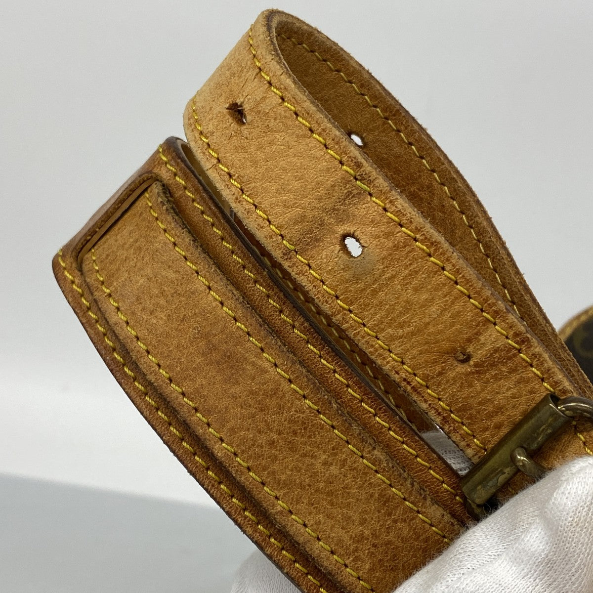 【6gd4902】ルイヴィトン ショルダーバッグ モノグラム ソミュール35 M42254 ブラウン【中古】レディース