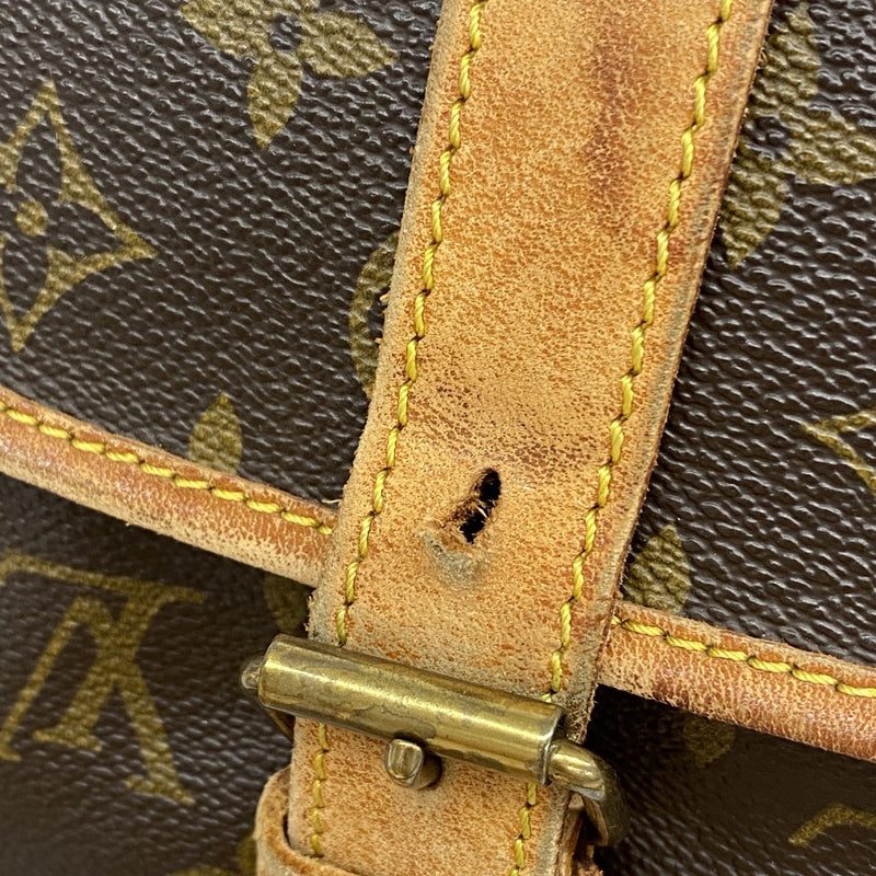 【6gd4902】ルイヴィトン ショルダーバッグ モノグラム ソミュール35 M42254 ブラウン【中古】レディース