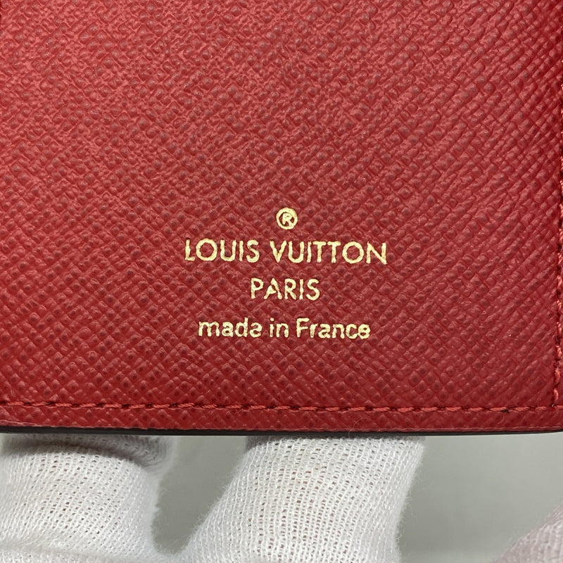 【6gd4908】ルイヴィトン 三つ折り財布 ダミエ ポルトフォイユヴィクトリーヌ N41659 エベヌ【中古】レディース