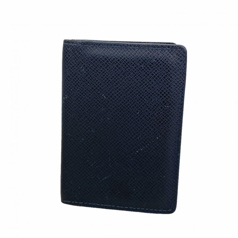 【6gd4909】ルイヴィトン カードケース タイガ オーガナイザードゥポッシュ M30535 ブルーマリーン【中古】メンズ