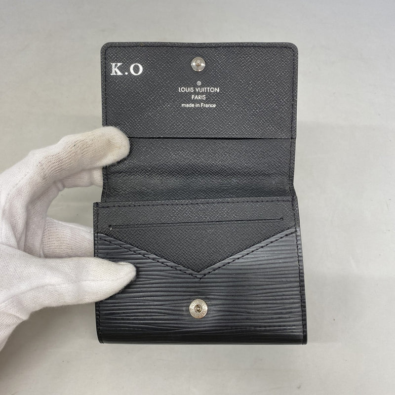 【6gd4910】ルイヴィトン カードケース エピ アンヴェロップカルトドゥヴィジット M62292 ノワール【中古】メンズ
