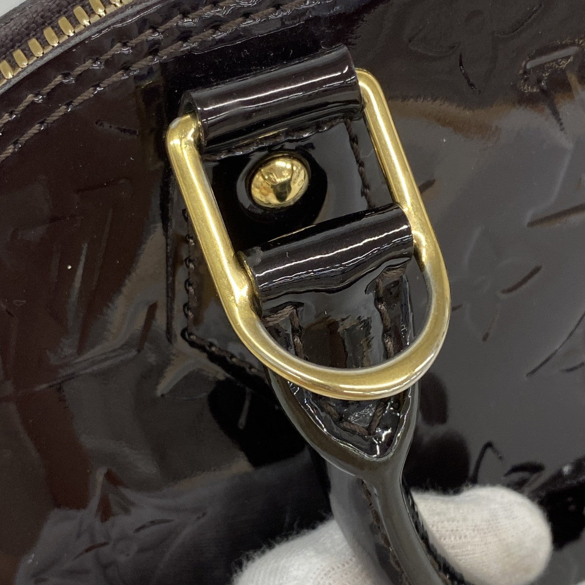 【6gd4914】ルイヴィトン ハンドバッグ ヴェルニ アルマBB M91678 アマラント 2wayバッグ【中古】レディース