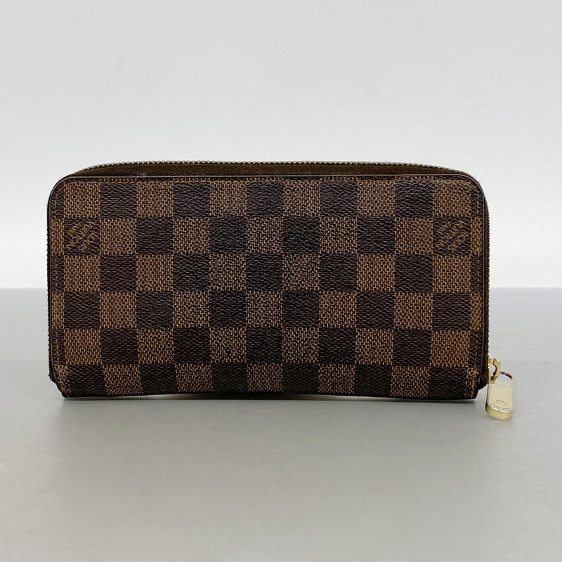 【6gd4918】ルイヴィトン 長財布 ダミエ ジッピーウォレット N60015 エベヌ【中古】メンズ レディース ユニセックス