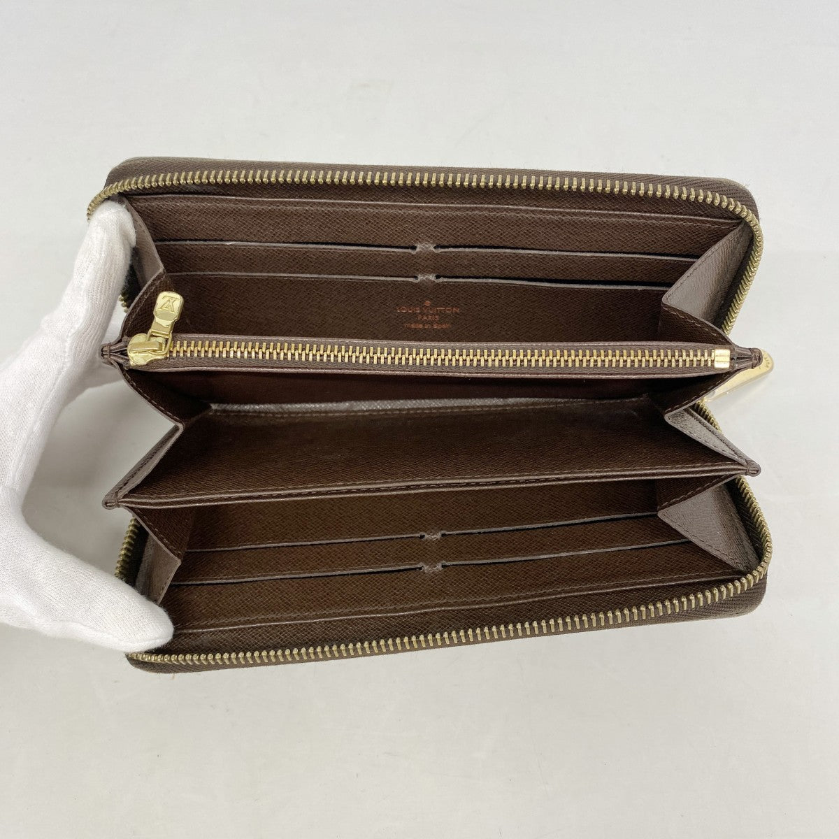 【6gd4918】ルイヴィトン 長財布 ダミエ ジッピーウォレット N60015 エベヌ【中古】メンズ レディース ユニセックス