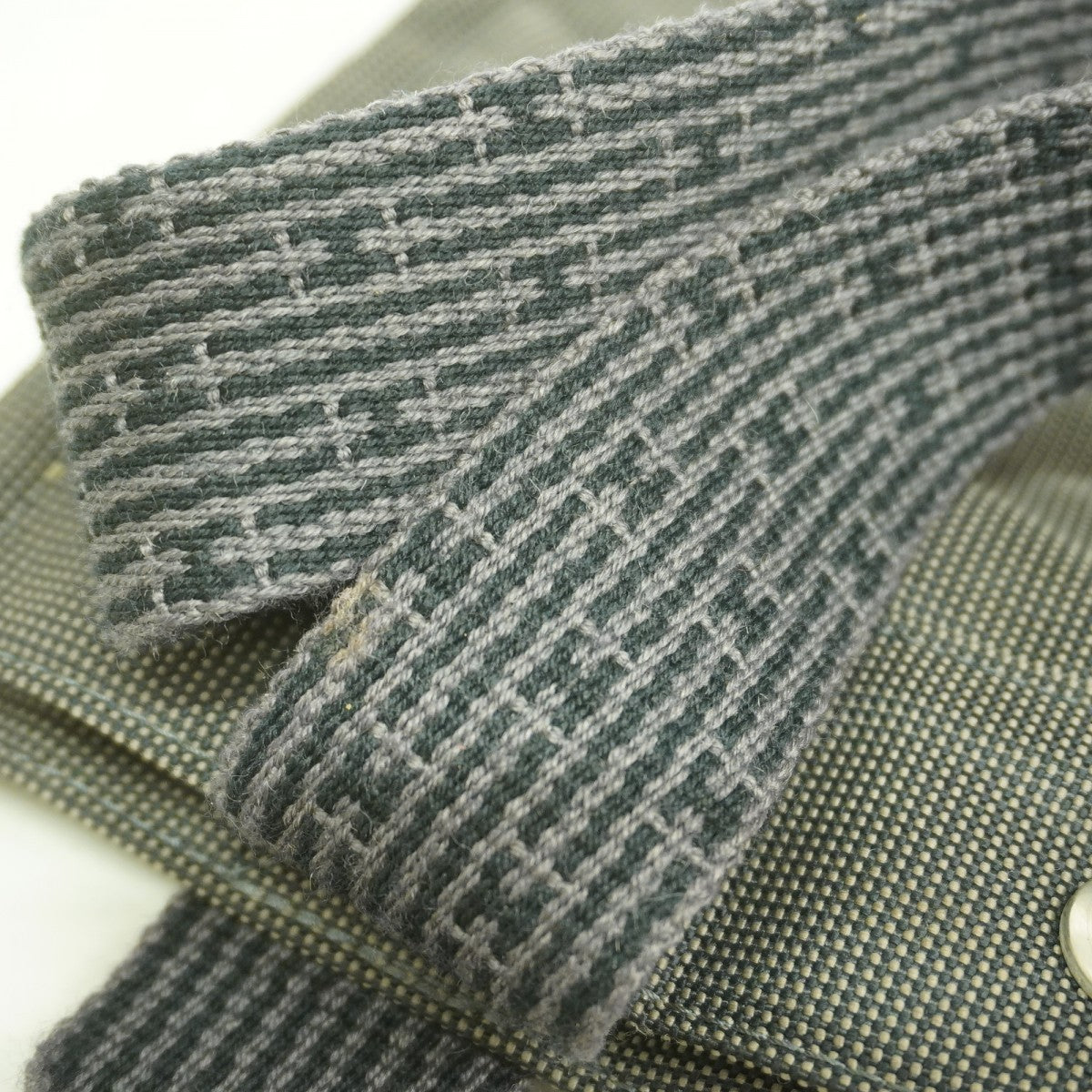 【6gd4921-k】エルメス リュック・デイパック エールラインアドPM キャンバス グレー シルバー金具【中古】メンズ レディース ユニセックス
