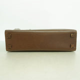 【6gd4922-k】グッチ ハンドバッグ バンブー 002 1035 レザー ブラウン シルバー金具【中古】レディース