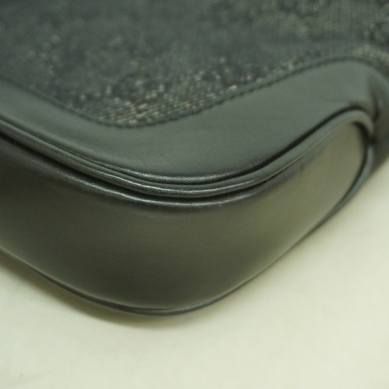 【6gd4924-k】グッチ ハンドバッグ ジャッキー 01147 デニム ブラック シルバー金具【中古】レディース